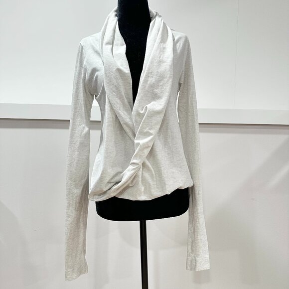 Lululemon Iconic Wrap Heathered White Size 8 - Picture 4 of 14